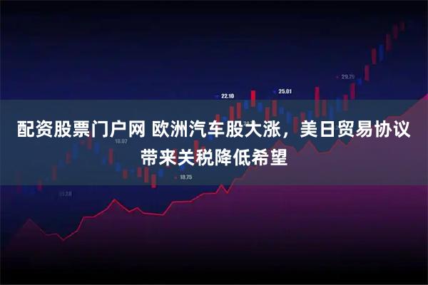 配资股票门户网 欧洲汽车股大涨，美日贸易协议带来关税降低希望